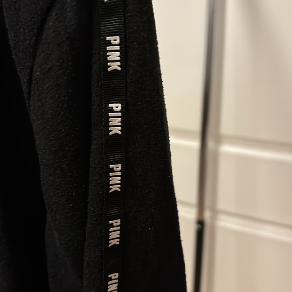 Victoria secrets PINK black zip up - Picture 3 of 4